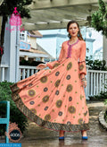Premium Rayon Printed Full-Length Gown