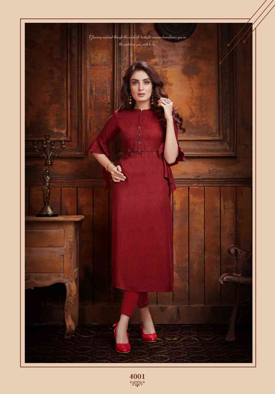 Fancy Rayon two-toned Kurti