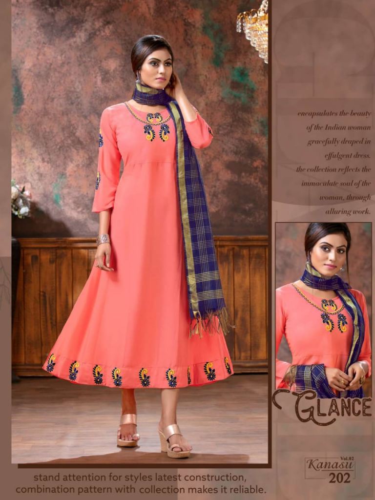 Designer Kurti With Dupatta