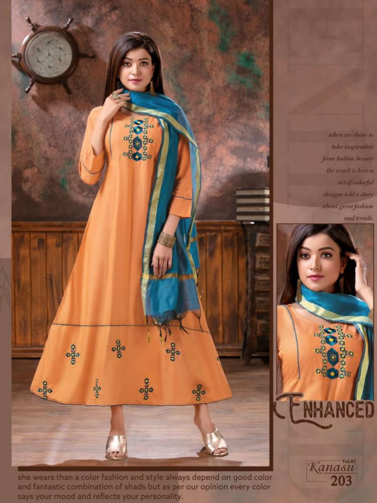 Designer Kurti With Dupatta