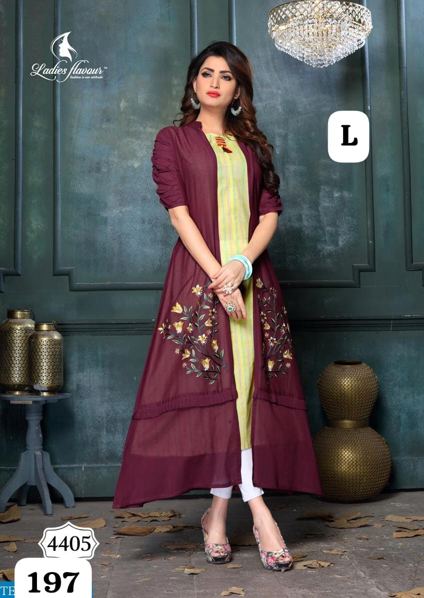 Designer Partywear Jacket Style Kurti