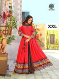 Embroidery Heavy Rayon Printed Gown