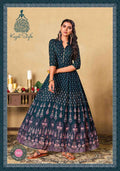 Premium Rayon Printed Full-Length Gown