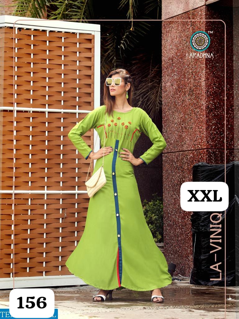 Embroidery Heavy Rayon Printed Gown