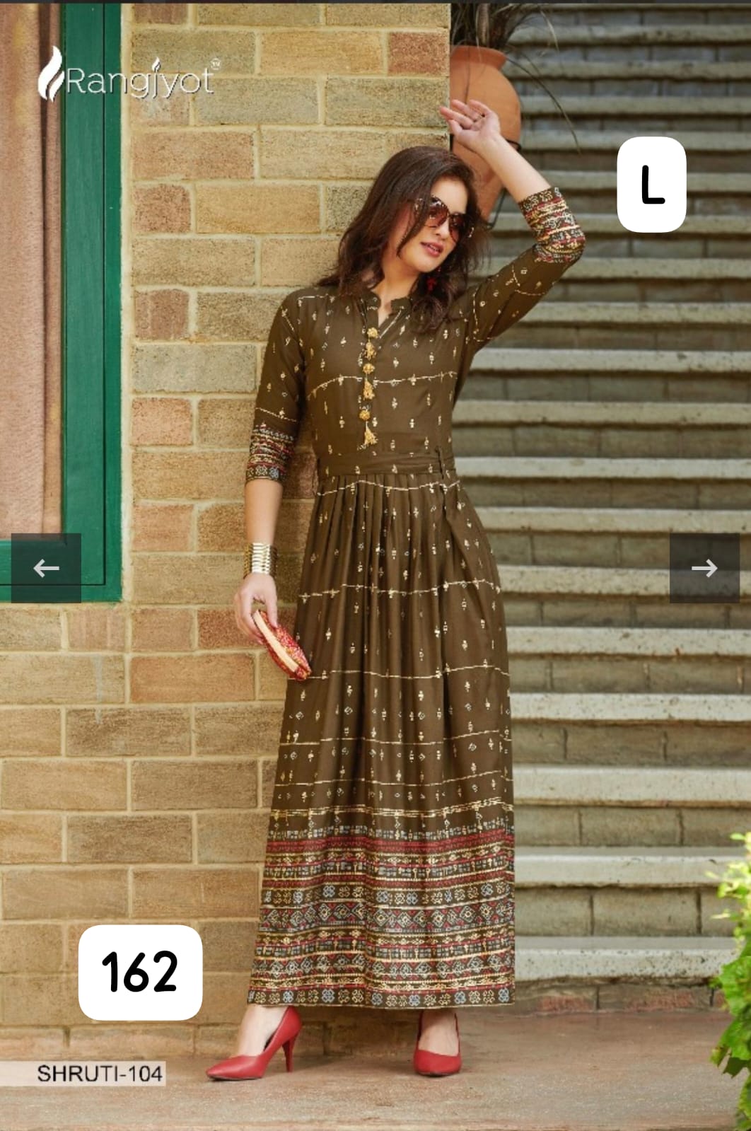 Premium Rayon Printed Full-Length Gown