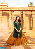 KIANA EMBRODIED HEAVY RAYON KURTI WITH SKIRT