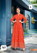 Premium Rayon Printed Full-Length Gown