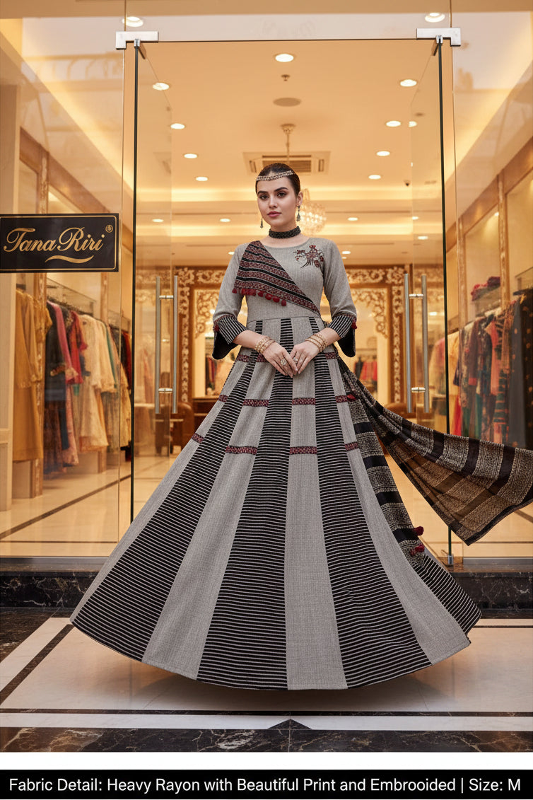 Rayan Embrodried Fancy Long Kurti