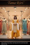 Women's Embroidered Straight Kurti with Palazzo and Dupatta Set
