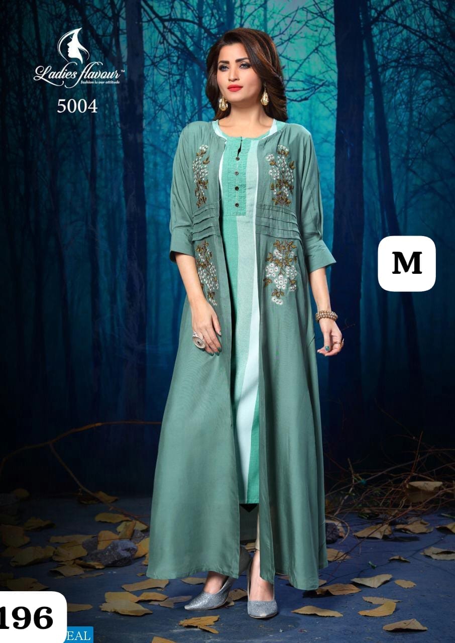 Designer Partywear Jacket Style Kurti