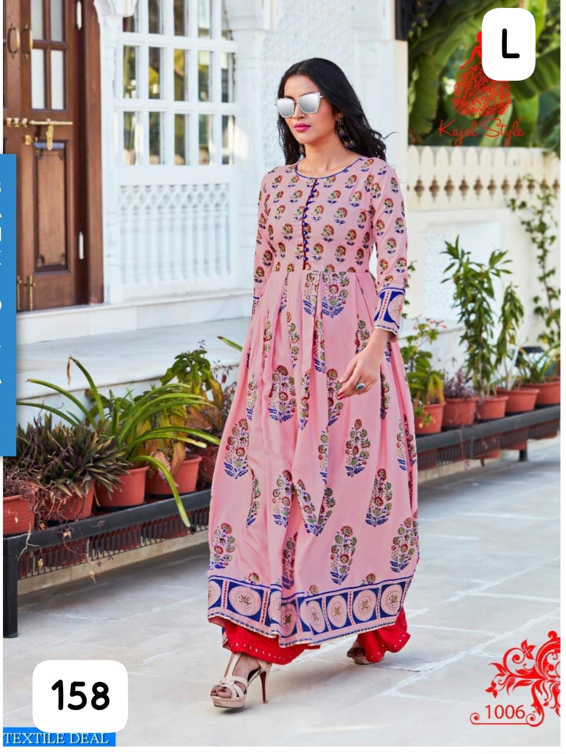Premium Rayon Printed Full-Length Gown