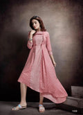 SILKY SLUB EMBRODERY KURTI
