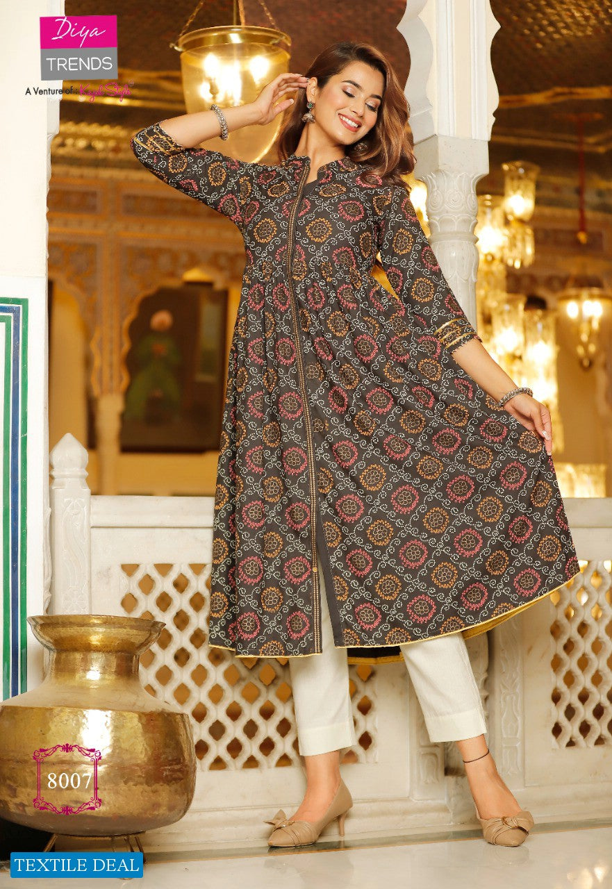 RAYON EMBRODIERD LONG KURTI