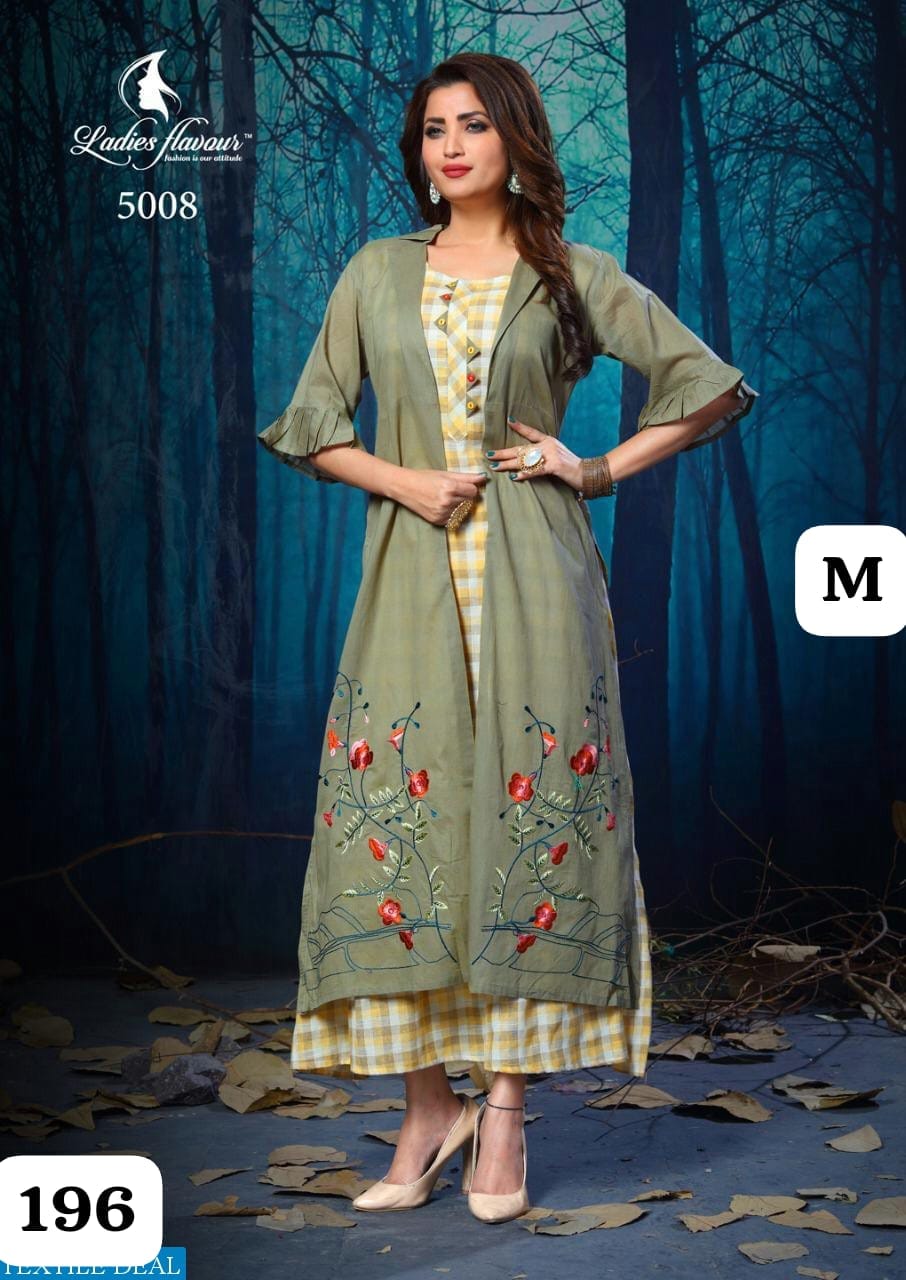 Designer Partywear Jacket Style Kurti