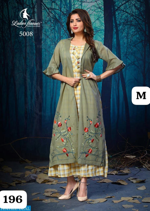 Designer Partywear Jacket Style Kurti