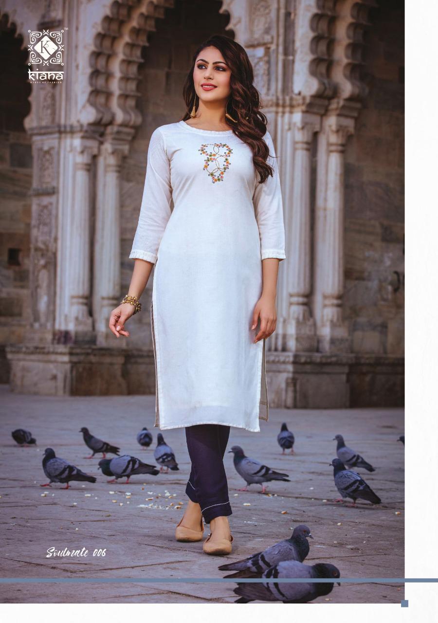 KIANA PURE RAYON EMBRODIERD KURTI WITH PANT