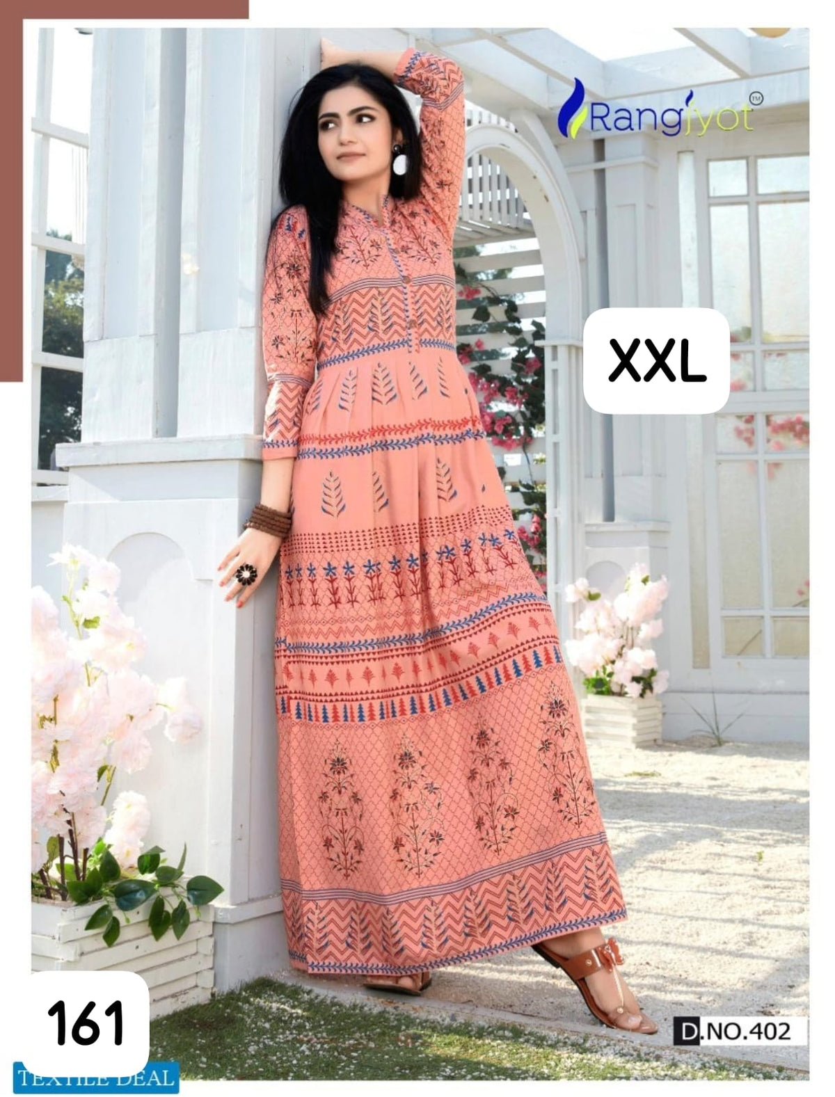 Premium Rayon Printed Full-Length Gown